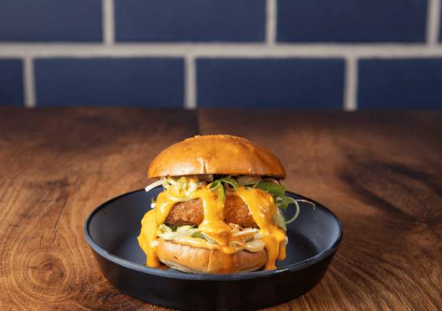 Squeaky Bun Time burger at Clubhouse 5 Squeaky Bun Time burger at Clubhouse 5